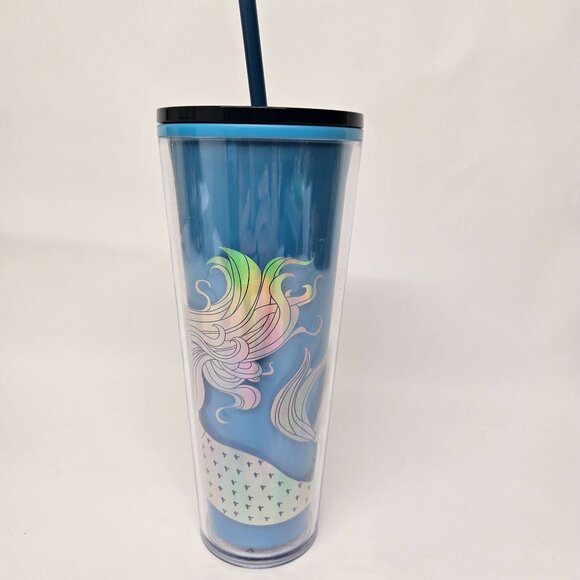 Starbucks Siren 2021 Mermaid Color Changing Tumbler with Straw 24oz Holiday LE - Picture 2 of 7